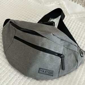 NEW. Maxtop Gray Fanny Pack